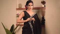 PICS: Aishwarya Sharma's Black Saree Look Is Straight Out Of A Classic Film