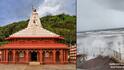 गणपतीपुळेतील समुद्राला भरती, मंदिरापर्यंत उंचच उंच लाटा; पर्यटकांना अलर्ट, महत्त्वाच्या सूचना