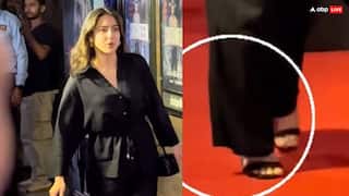 इवेंट पर आते ही टूटी सारा अली खान की चप्पल, यूजर बोले- 'मुझे लगा ये मेरे साथ ही होता है'