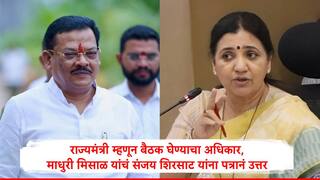 Madhuri Misal : राज्यमंत्री म्हणून विभागाच्या बैठका घेण्याचा अधिकार, आपल्या पूर्वपरवानगीची आवश्यकता वाटत नाही, माधुरी मिसाळ यांचं संजय शिरसाट यांना पत्र
