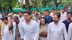 जेल में चैतन्य बघेल से मिले सचिन पायलट, कहा- 'बीजेपी के खिलाफ बोलने वालों पर ED के छापे...'