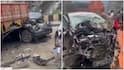Traffic Mayhem On Mumbai-Pune Expressway As Nearly 20 Vehicles Collide In Massive Pile-Up: WATCH