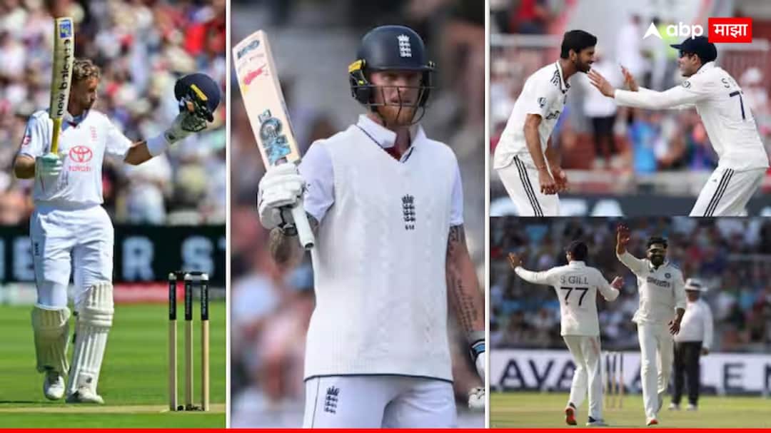 England 669 runs during 4th Test Highest Test totals against India leads by 311 runs Eng vs Ind 4th Test marathi news Eng vs Ind 4th Test : 61 वर्षांचा विक्रम मोडला, मँचेस्टरच्या मैदानावर इंग्लंडने रचला इतिहास; टीम इंडियावर एका डावाने हरवण्याचा धोका