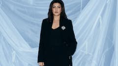 Sushmita Sen Wows In Black Pantsuit With A Brooch, See Her Power-Packed Look