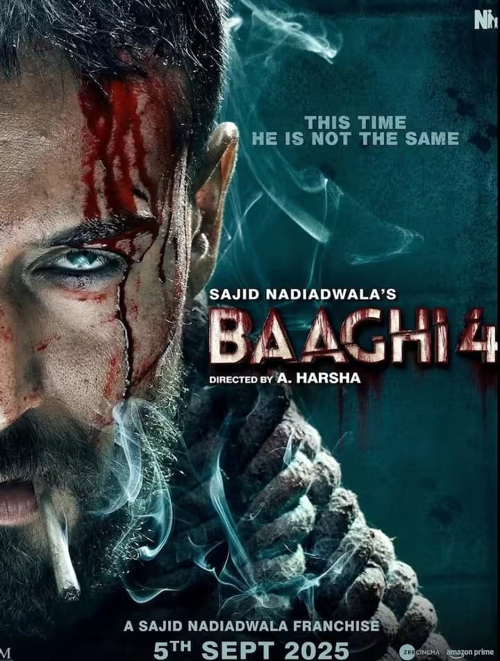 बागी 4 एक हिंदी एक्शन फिल्म है जो 5 सितंबर 2025 को रिलीज़ होने वाली है। इस बार हर्ष द्वारा निर्देशित इस फिल्म में संजय दत्त, टाइगर श्रॉफ, सोनम बाजवा और हरनाज़ कौर संधू मुख्य भूमिकाओं में होंगे। धमाकेदार एक्शन और नए ट्विस्ट के साथ बागी 4 एक बार फिर दर्शकों का मनोरंजन करने आ रही है।