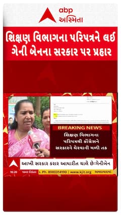 Geniben Thakor:‘સરકાર આખી કરાર આધારિત છે..શિક્ષિત બેરોજગારોને અન્યાય’ પરિપત્રનો વિરોધ