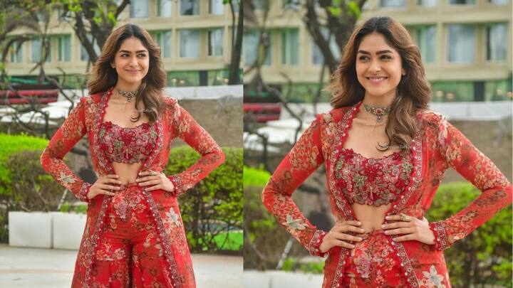 Mrunal Thakur dress price : अभिनेत्री मृणाल ठाकूरच्या लाल रंगाच्या ड्रेसची सोशल मीडियावर तुफान चर्चा आहे. मात्र या ड्रेसची किंमत किती आहे? जाणून घेऊयात..