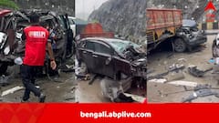 ব্যস্ত রাস্তায় নিয়ন্ত্রণ হারাল ট্রেলার, পর পর ২৫টি গাড়িতে ধাক্কা, দুমড়ে মুচড়ে গেল মার্সিডিজ-BMW পর্যন্ত, হত ১, আহত ২১