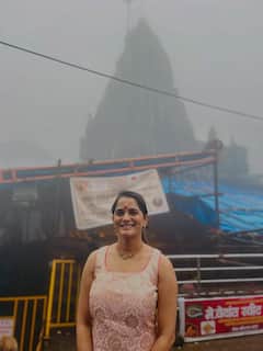 पहिला श्रावणी सोमवार, भाग्यश्री मोटेचा भीमाशंकरला रुद्राभिषेक; फोटो केले शेअर