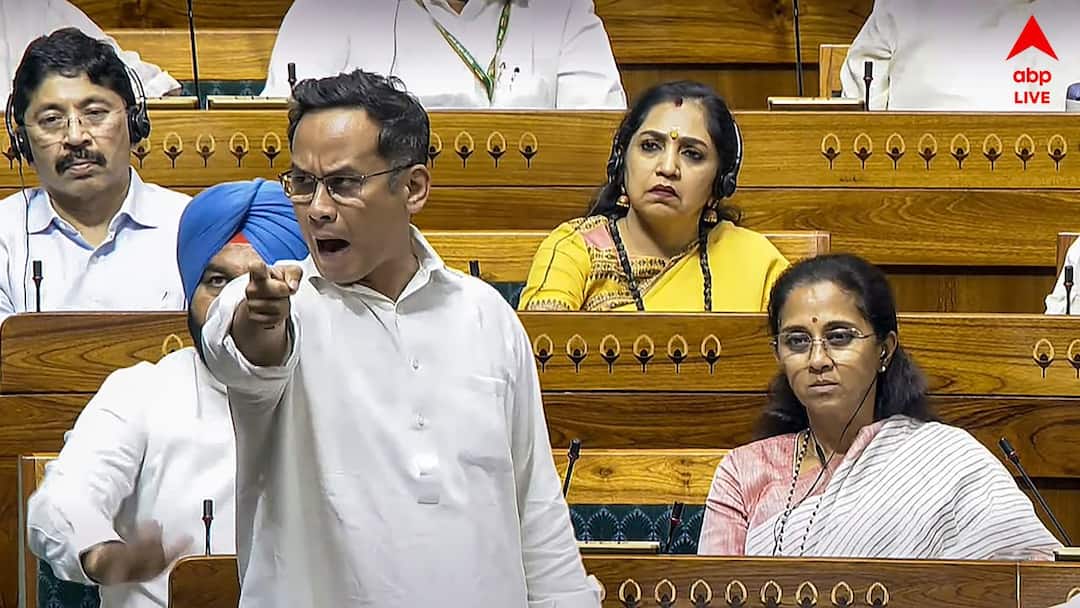 Gaurav Gogoi : 'সৌদি আরব থেকে ফিরে এলেও পহেলগাঁও যাননি প্রধানমন্ত্রী, গিয়েছিলেন আমাদের নেতা রাহুল গান্ধী' Operation Sindoor Discussion in Parliament Update Congress MP Gaurav Gogoi says Union Home Minister is responsible for Pahalgam Incident Gaurav Gogoi : 'সৌদি আরব থেকে ফিরে এলেও পহেলগাঁও যাননি প্রধানমন্ত্রী, গিয়েছিলেন আমাদের নেতা রাহুল গান্ধী'