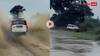 इससे तेज कर्मा नहीं देखा होगा...राहगीरों को भिगोते हुए निकला कार सवार फिर कुछ ही मीटर पर हो गया कांड- वीडियो वायरल