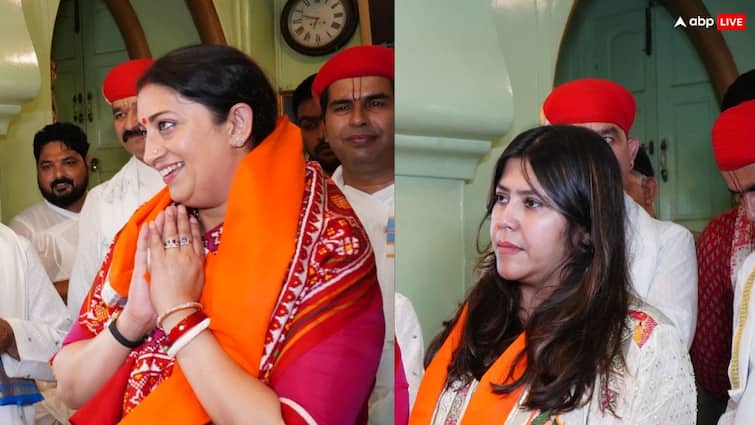'क्योंकि सास भी कभी बहू थी' के शुरू होने से पहले नाथद्वारा मंदिर गईं एकता कपूर-स्मृति ईरानी, लिया आशीर्वाद