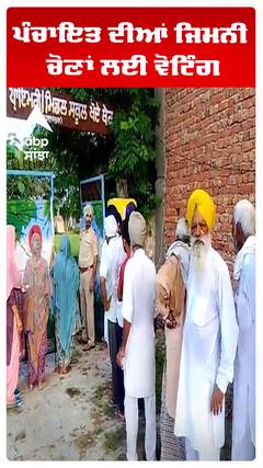 ਪੰਚਾਇਤ ਦੀਆਂ ਜਿਮਨੀ ਚੋਣਾਂ ਲਈ ਵੋਟਿੰਗ