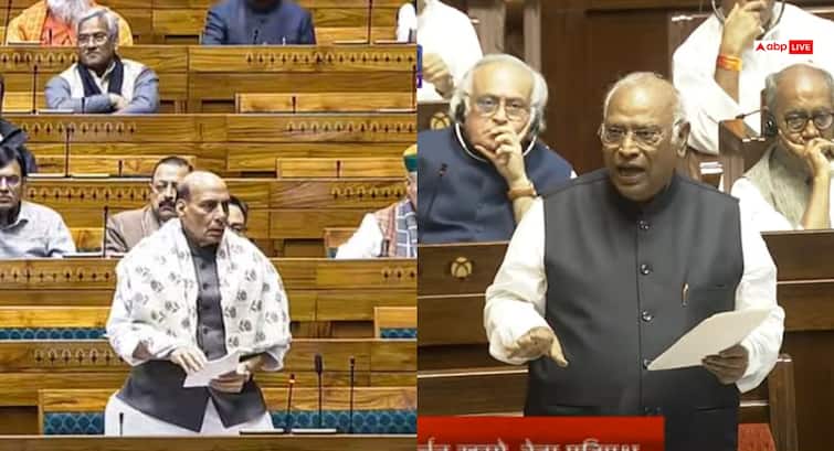 राज्यसभा में ऐसा क्या बोले मल्लिकार्जुन खरगे कि रक्षामंत्री राजनाथ सिंह ने बीच में ही दिया जवाब