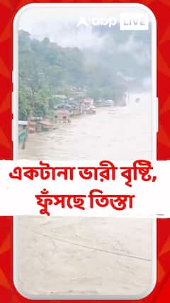 একটানা ভারী বৃষ্টি, ফুঁসছে তিস্তা