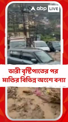 ভারী বৃষ্টিপাতের পর মান্ডির বিভিন্ন অংশে বন্যা, দেখুন ভিডিয়ো