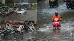 Photos: सुबह से हो रही झामझम बारिश में दिल्ली की सड़कें बनीं दरिया, 15 मिनट के रास्ते पर डेढ़ घंटे का जाम