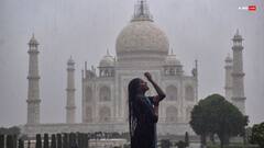 Agra News: आगरा का सुहाना मौसम, रिमझिम बारिश की हल्की फुहारें और ताजमल का दीदार- दिखा कुछ ऐसा हसीन नजारा