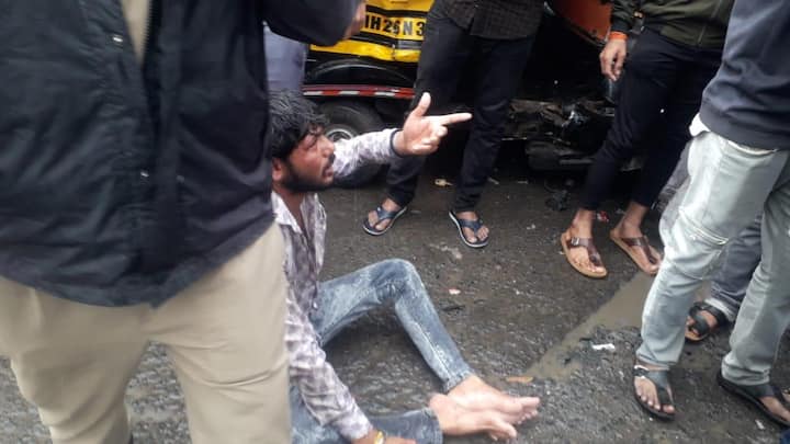 नांदेड  शहरातील भाग्यनगर कॉर्नरजवळ मंगळवारी (29 जुलै) दुपारी सुमारे 1:15वाजता एक भीषण अपघात घडला.