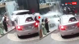 कंट्रोल खो बैठी महिला वकील, रिवर्स लेते हुए होटल में घुसा दी कार- भयानक वीडियो आया सामने