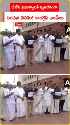 Congress MPs protest against BJP government