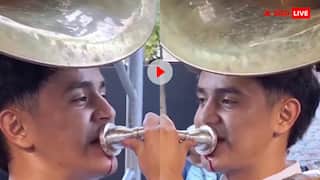 मजबूरी इस आदमी से पूछो... मुंह से निकलने लगा खून लेकिन बैंड बजाना नहीं छोड़ा, देखें वीडियो