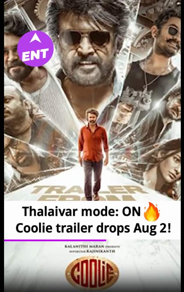 Coolie Trailer to Drop on August 2, Rajinikanth, Aamir & Nagarjuna Set Screens on Fire