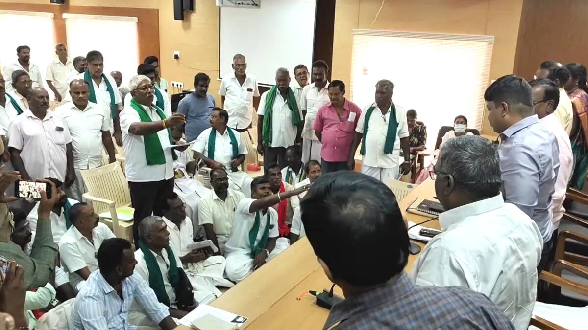 மயிலாடுதுறை விவசாயிகள் கொந்தளிப்பு: நிவாரணம் வழங்காததால் ஆட்சியரிடம் வாக்குவாதம்