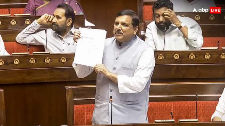 aam aadmi party mp sanjay singh criticizes pm modi us president donald trump in rajya sabha monsoon session ann ‘PM मोदी को ट्रंप से प्यार, लेकिन वो निकले बेवफा’, राज्यसभा में AAP सांसद संजय सिंह ने कसा तंज