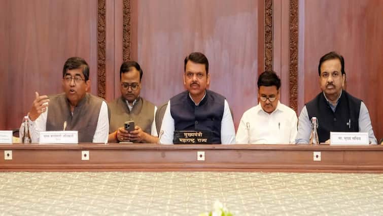 '$1 ट्रिलियन' अर्थव्यवस्थेकडे महाराष्ट्राची वेगवान वाटचाल! मुख्यमंत्री देवेंद्र फडणवीस यांची माहिती,AIIB च्या अधिकाऱ्यांसोबत विकसित महाराष्ट्राबाबत चर्चा Devendra Fadnavis said Maharashtra Economy will reach to one trillion dollars mark soon marathi news '$1 ट्रिलियन' अर्थव्यवस्थेकडे महाराष्ट्राची वेगवान वाटचाल! मुख्यमंत्री देवेंद्र फडणवीस यांची माहिती,AIIB च्या अधिकाऱ्यांसोबत विकसित महाराष्ट्राबाबत चर्चा
