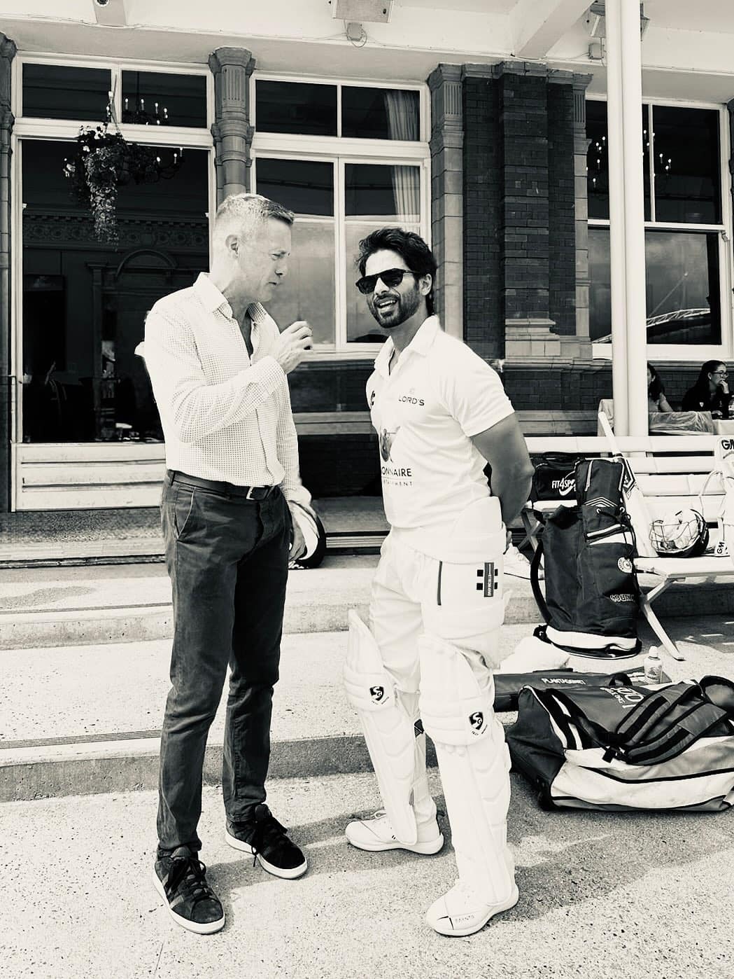 Shahid Kapoor shared a lot of fun photos from his cricket ground on Wednesday.