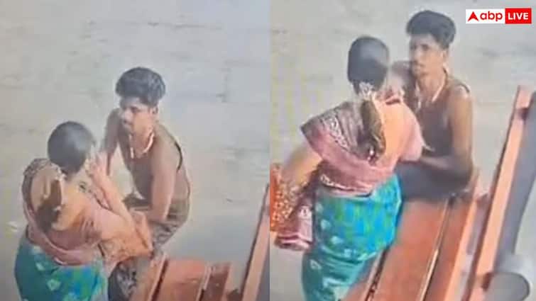 Video: रेलवे स्टेशन पर बातचीत में उलझाया, फिर महिला की चेन खींच कर ले गया युवक, देखें वीडियो
