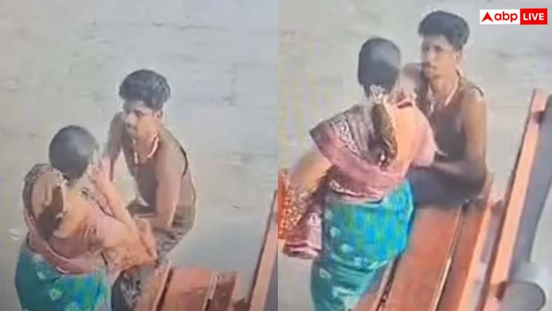 Video: रेलवे स्टेशन पर बातचीत में उलझाया, फिर महिला की चेन खींच कर ले गया युवक, देखें वीडियो A man snatched a woman chain on the pretext of talking at a Chennai railway station in Tamil Nadu Viral Video Video: रेलवे स्टेशन पर बातचीत में उलझाया, फिर महिला की चेन खींच कर ले गया युवक, देखें वीडियो