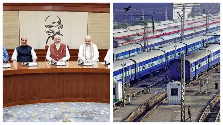 Cabinet approves four multitracking projects covering Maharashtra Madhya Pradesh West Bengal Bihar Odisha and Jharkhand 6 மாநிலங்களுக்கு ஜாக்பாட்.. புதிய ரயில்வே திட்டங்களுக்கு ஒப்புதல்