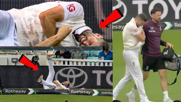 Ind vs Eng 5th Test Chris Woakes suspected shoulder injury while diving for the ball by the boundary shubhman gill gautam gambhir Ind vs Eng 5th Test: इंग्लंडच्या हुकमी एक्क्याला दुखापत, सामना सोडून मैदानाबाहेर; ओव्हलच्या मैदानात काय घडलं?