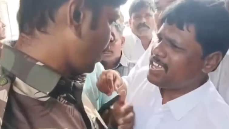 Andhra Minister Janardhan Reddy Brother Slaps Constable At Temple Event Video On Cam: Andhra Minister Janardhan Reddy’s Brother Slaps Constable At Temple Event