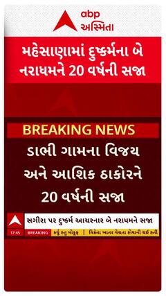 Mehsana Rape case: મહેસાણામાં દુષ્કર્મના બે નરાધમને 20 વર્ષની સજા