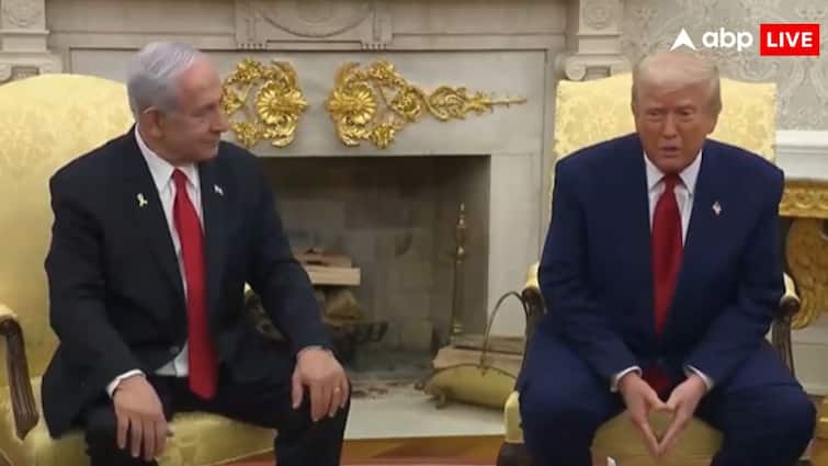 Trump Imposed Tariff on Israel: ट्रंप ने अपने जिगरी दोस्त नेतन्याहू को भी नहीं बख्शा! इजरायल पर भी लगा दिया टैरिफ, जानें कितना US Donald Trump imposed tariffs total 96 countries White House announced new tariff policy 15 percent tariff imposed on Israel Trump Imposed Tariff on Israel: ट्रंप ने अपने जिगरी दोस्त नेतन्याहू को भी नहीं बख्शा! इजरायल पर भी लगा दिया टैरिफ, जानें कितना