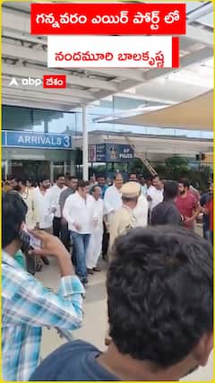 గన్నవరం ఎయిర్ పోర్ట్ లో నందమూరి బాలకృష్ణ