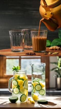 सकाळी उठल्यावर काय प्यावं – चहा की कोमट पाणी?