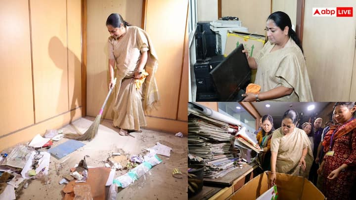 Delhi: CM रेखा गुप्ता ने ‘दिल्ली को कूड़े से आजादी’ अभियान की शुरुआत करते हुए महिला एवं बाल विकास कार्यालय में खुद सफाई की. उन्होंने खराब दफ्तरों की स्थिति पर चिंता जताई और नए सचिवालय की घोषणा की.