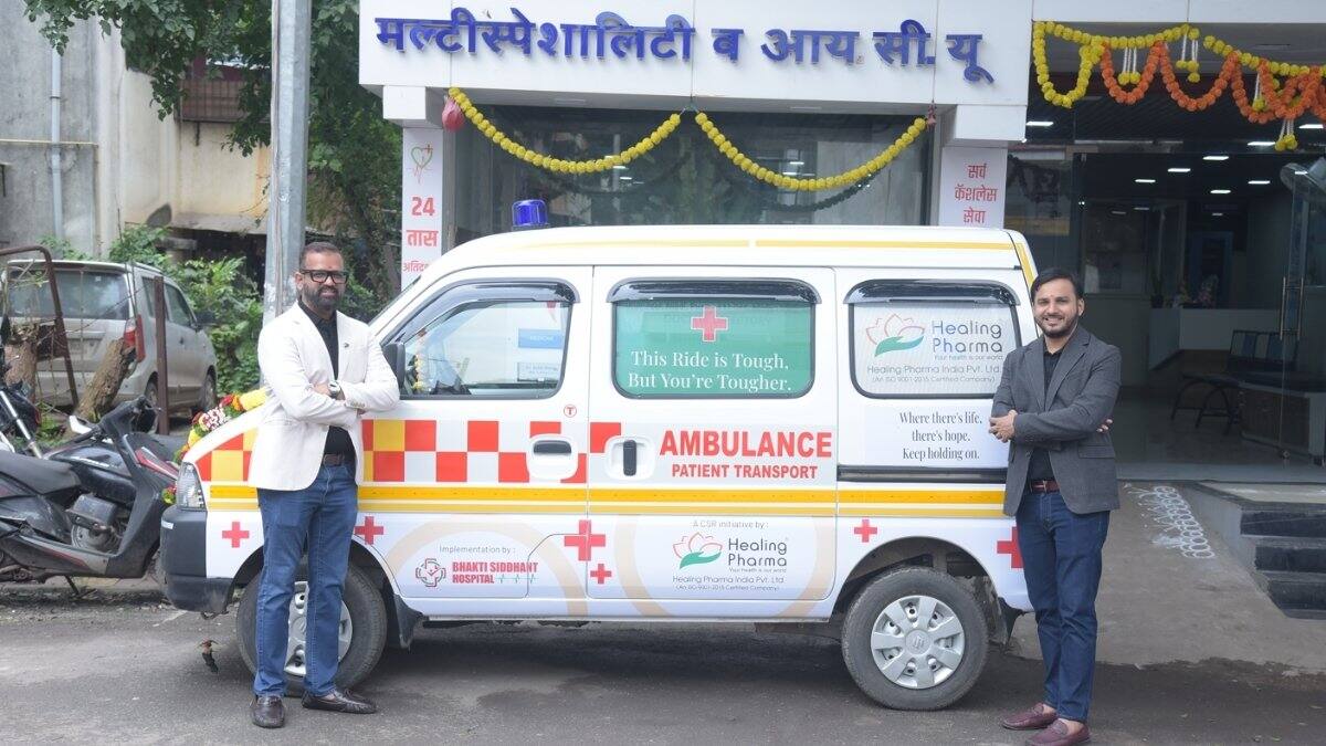 Healing Pharma Donates Ambulance To Pune’s Bhakti Siddhant Hospital Taking A Step Towards Saving Lives