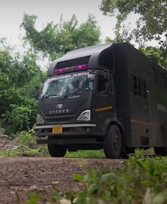 Madhuri Elephant Kolhapur: महादेवी हत्तीणीचं जंगी स्वागत; अंबनींच्या वनतारामध्ये पोहचताच काय केलं?, Photo's