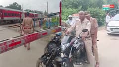 Video: वर्दी पहन शराब के नशे में रेलवे ट्रेक पार करने लगे दरोगा जी, गुजर रही थी रेल, वीडियो वायरल