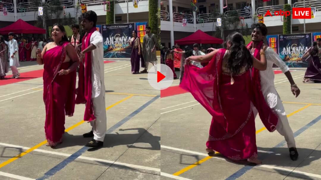 पुष्पा-2 के गाने पर कॉलेज स्टूडेंट्स ने जमकर किया डांस! हर एक ठुमके पर दिल हार बैठे यूजर्स, वीडियो वायरल College students danced to the song Angare from the movie Pushpa 2 video goes viral पुष्पा-2 के गाने पर कॉलेज स्टूडेंट्स ने जमकर किया डांस! हर एक ठुमके पर दिल हार बैठे यूजर्स, वीडियो वायरल