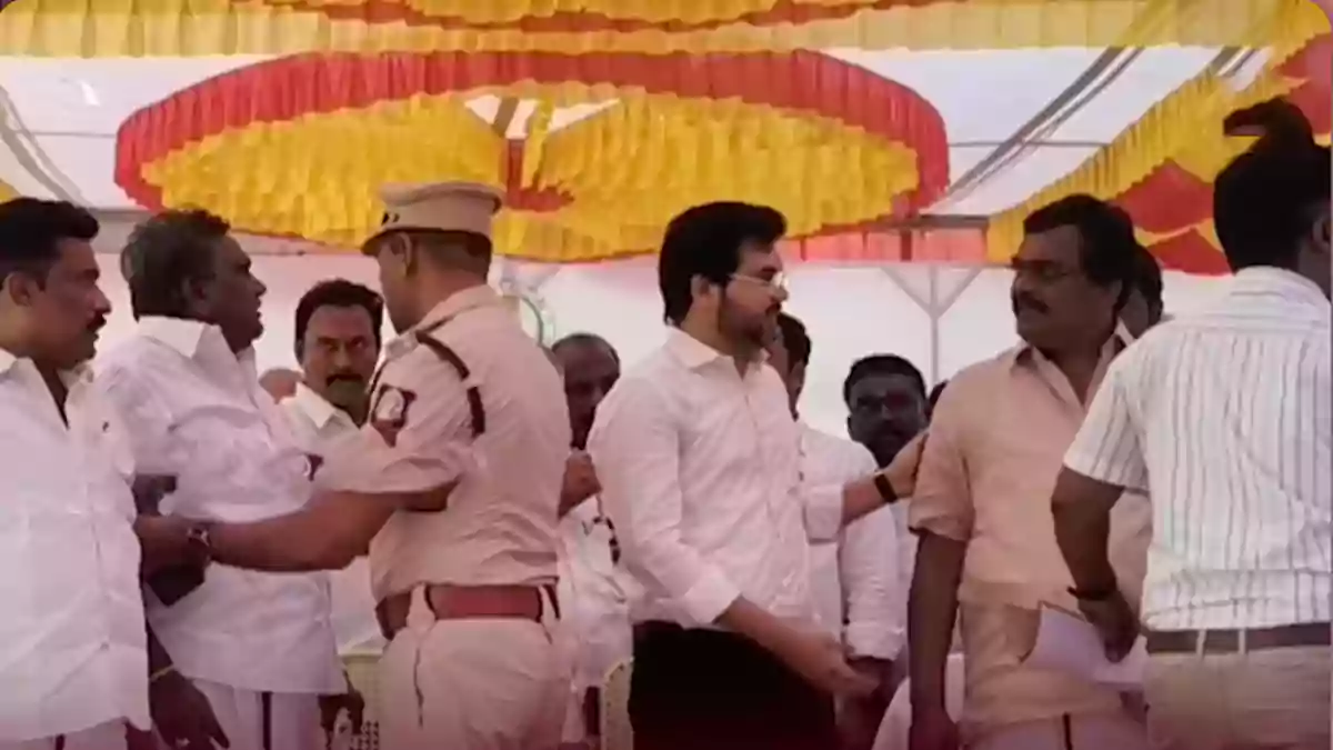 రాజకీయ నేతలు ఎక్కడైనా రాజకీయ నేతలే - తమిళనాడులో ఎంపీ, ఎమ్మెల్యే ఈగో వార్ - వీడియో వైరల్