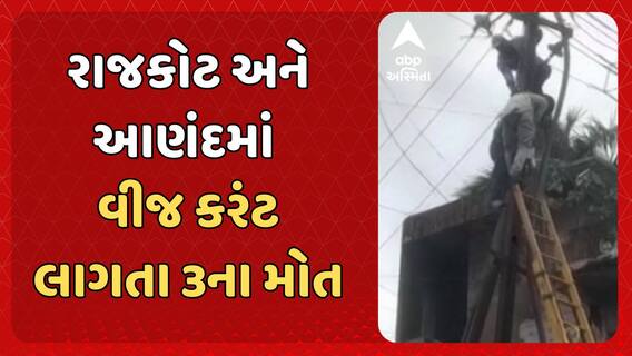 Three Dies Of Electrocution: રાજકોટ અને આણંદમાં વીજ કરંટ લાગતા 3ના મોત