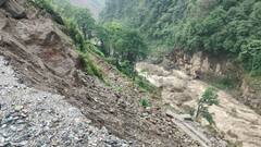 Teesta, Jaldhaka Rivers Swell Amid Heavy Rains In North Bengal; NH-10 Blocked By Landslide
