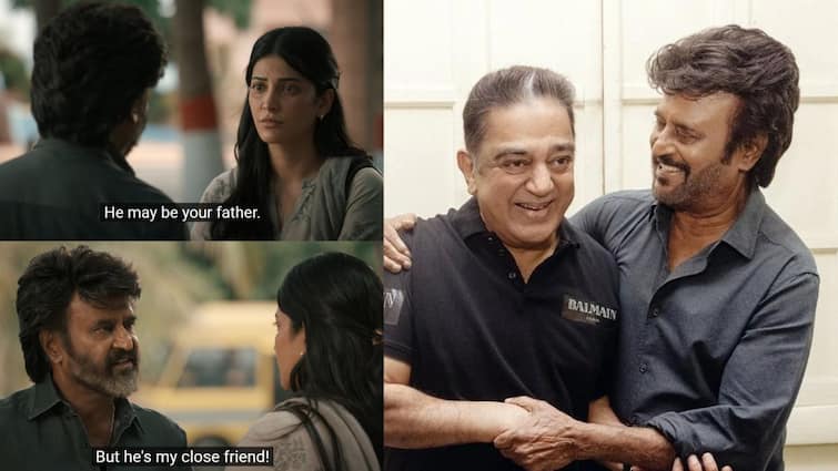 Fans welcome Rajini-Kamal friendship dialogue, speculation that Coolie is a time travel story