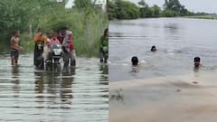 Rajasthan: भरतपुर में अजान बांध ओवरफ्लो, 12 गांवों से टूटा संपर्क, खतरे में बच्चे